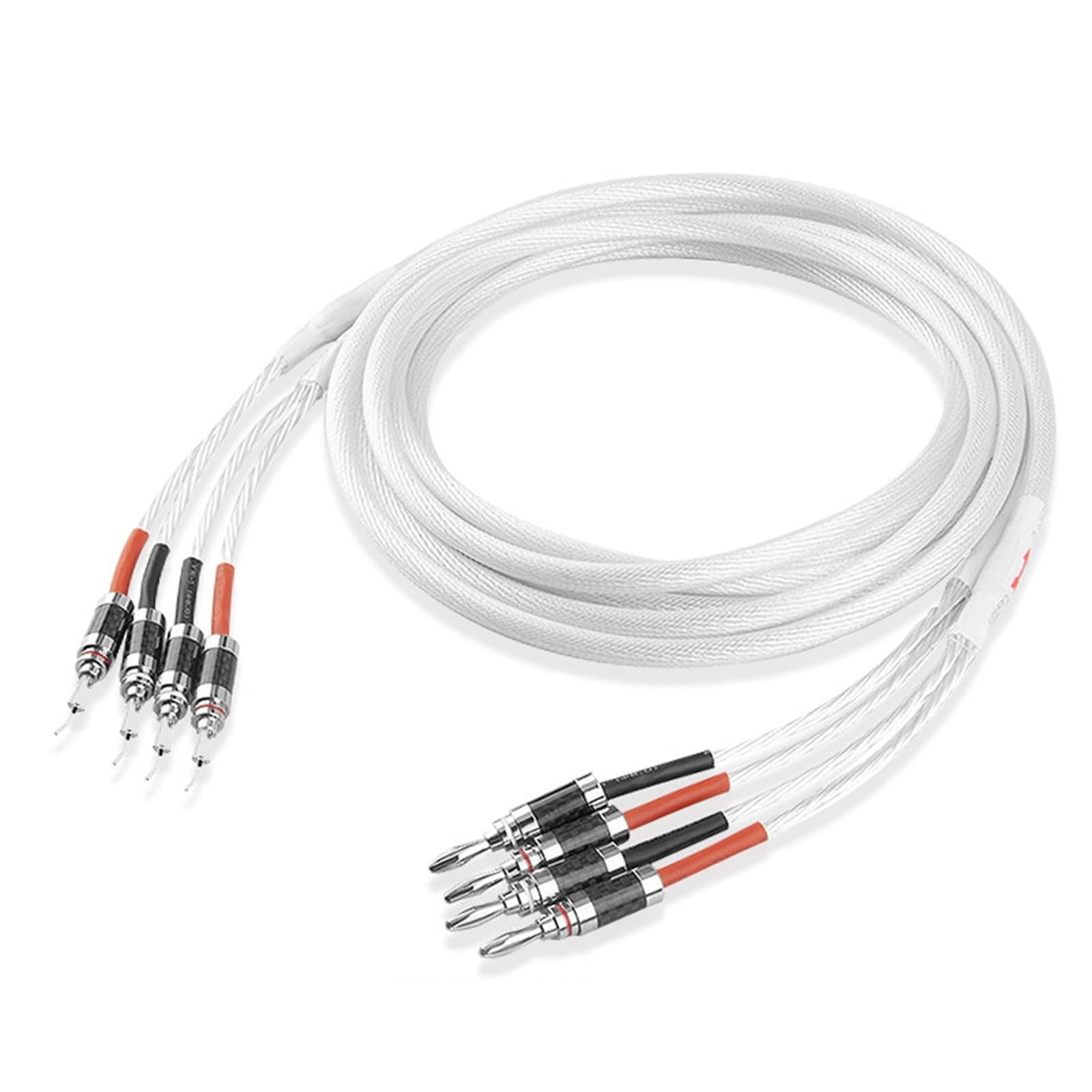 TODN 7N OCC シルバーメッキRCA 5m 1ペアケーブル Amazon | DOOAS(きみこ) 1ペア シルバーメッキスピーカーケーブル 7N